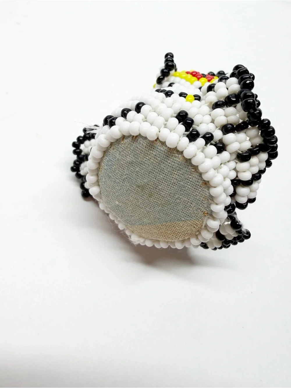 Vintage Native Zuni Beaded Mini Owl Figurine